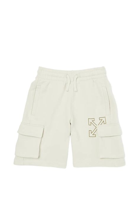 Bermuda con stampa OFF WHITE KIDS | OBCI005S26FLE001050